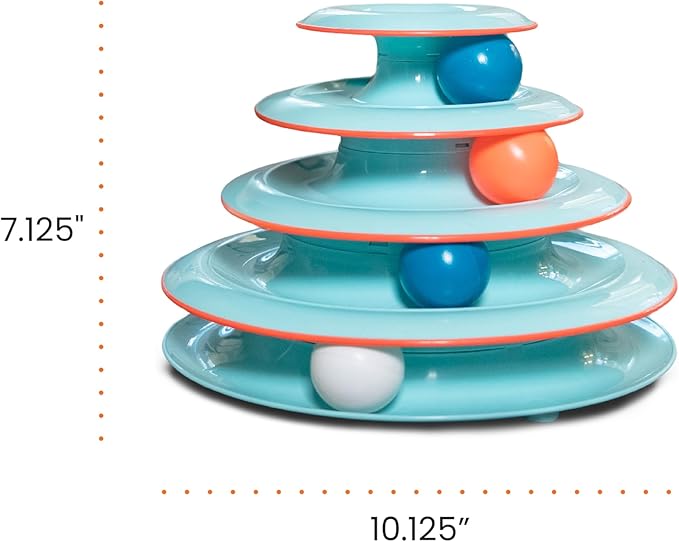 Petstages Chase Meowtain Interactive 4-Tier Cat Track Toy