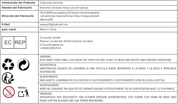 Basket Black Front Sturdy Construction Aluminum Alloy Large Capacity Accessories Cargo Container for Pet Transport