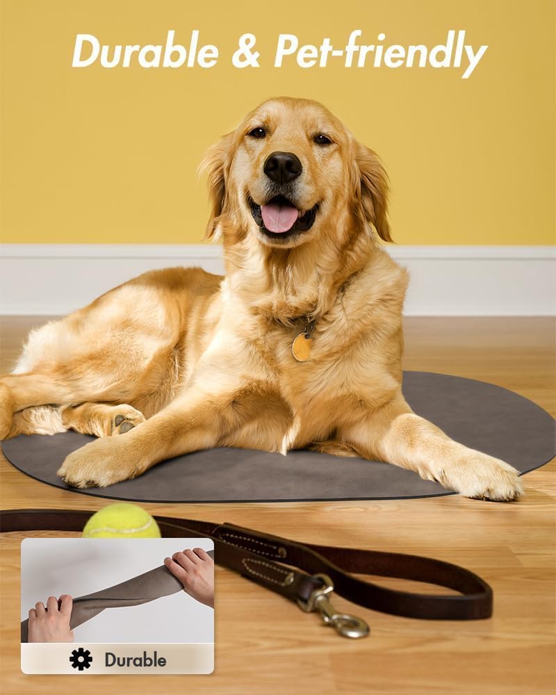 Absorbent Dog Food Mat-Dog Mat for Food and Water Bowl, Quick Dry Pet Food Mat, No Stains Dog Feeding mat, Dog Accessories Pet Supplies Mat-Dog Water Bowl Mat for Messy Drinkers