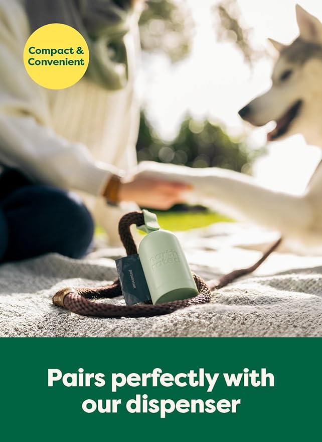 Earth Rated Odor-Blocking Poop Bags for Dogs with 3X Protect, Guaranteed to Block Smells & Leak-Proof Performance, Conceals Smell & Mess, Unscented, 120 Count