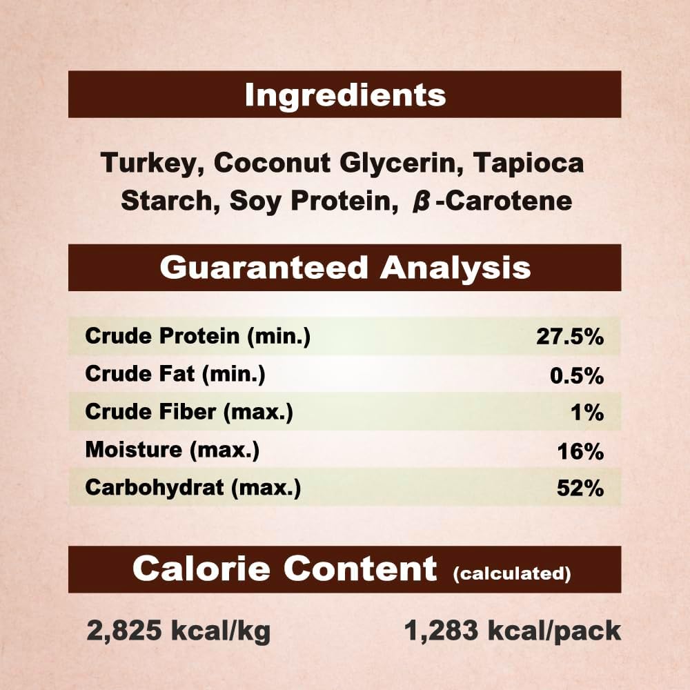 AFreschi Turkey β-Carotene Stick Dog Treats – 16 oz, USA-Sourced Trukey, All-Natural, Hypoallergenic, Low-Fat, Healthy & Easily Digestible, Puppy & Training Snack