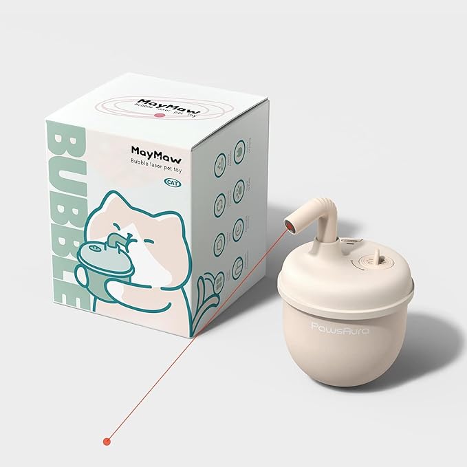 CALEMBOU Cat Laser Toy,Pet Automatic Laser Cat Toys for Indoor Cats Kitten Tumbler Interaction Toys, USB Charging, 360 Degree Irregular Rotation Three Adjustable Modes