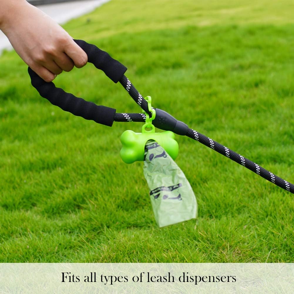 Dog Poop Bags, 60 Rolls / 900 Count Dog Waste Bags with Dispenser and Leash Clip, Unscented, Extra Thick and Strong Poop Bags for Dogs