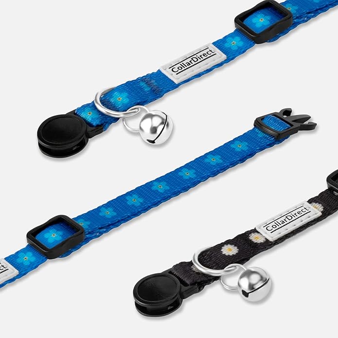 CollarDirect Cat Collar Breakaway with Removable Bell Set of 2 PCS