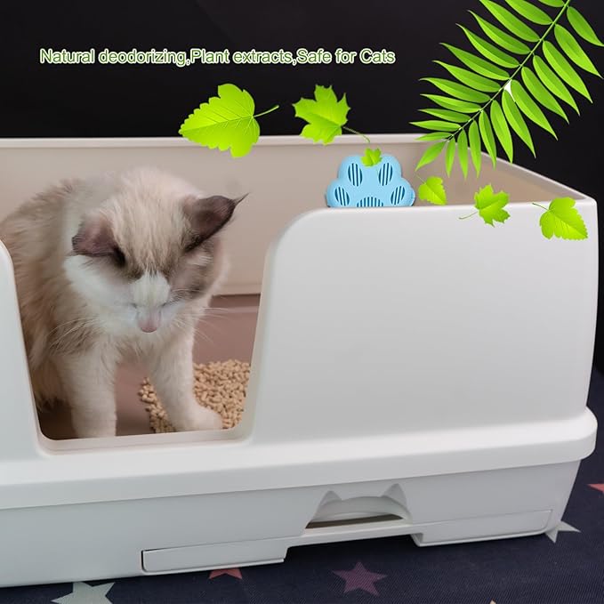 6 Pack Pet Odor Eliminator,Cat Litter Box Odor Deodorant Gel Suitable Compatible with PuraMax 2,PuraMax & MAX PRO and basics cat litter box.