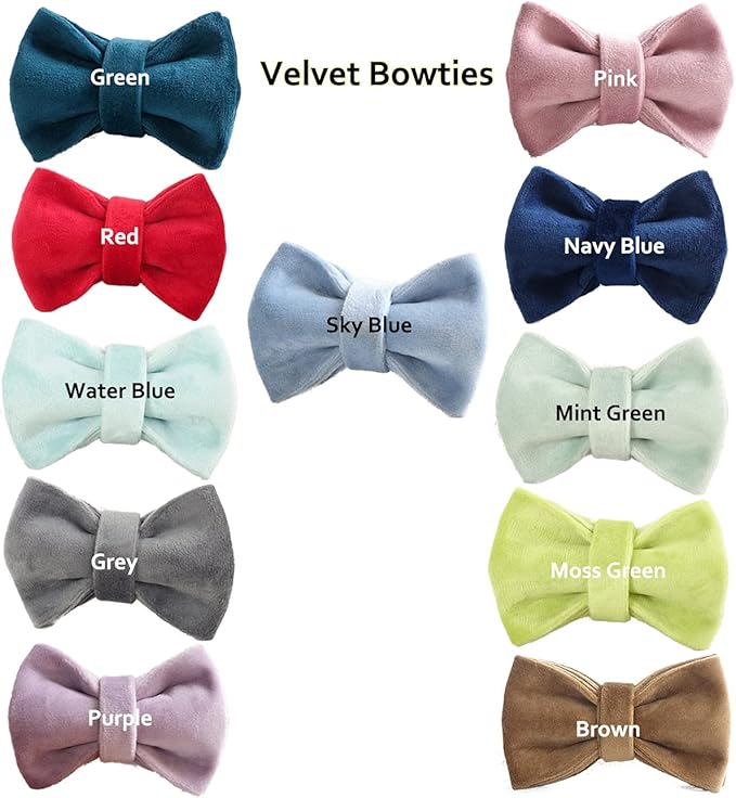 Cat Collar Personalized with Name Engraved and Bell, Customized Velvet Collars for Puppy Kittens (Green, L)