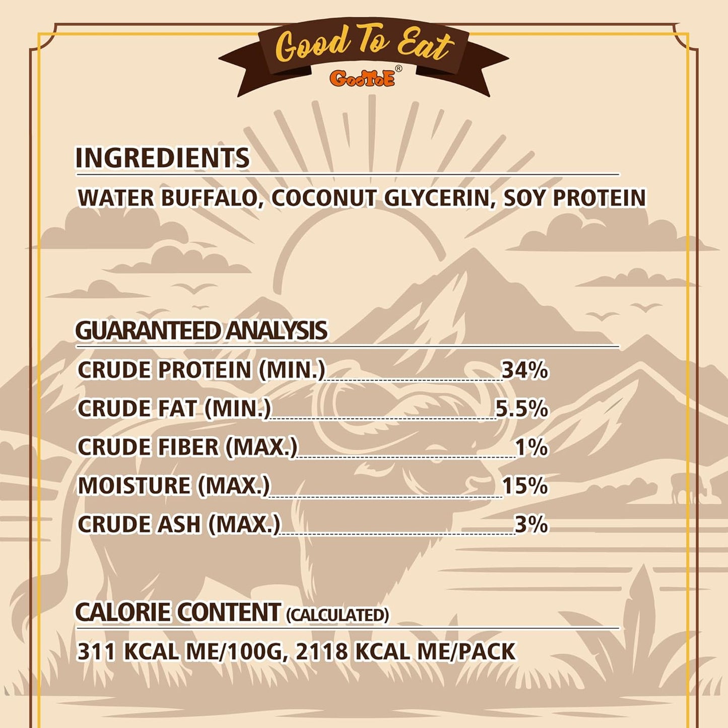 Gootoe Buffalo Dog Treats, Buffalo Bites Stick (Small) 1.5 lb Natural Low-Fat Chews for Training & Rewards, Limited Ingredient, Resealable Bag, Perfect for Small Dogs & Puppies