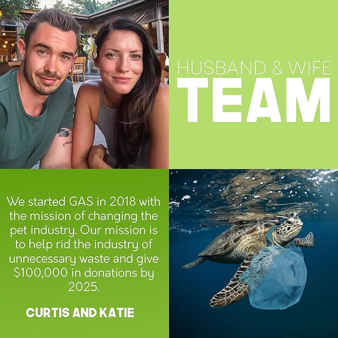 Black Poop Bags Holder - 10% to Charity - Strong Quality Zipper - Virgin Plastic Free - Black Dispenser with Secure Carabiner