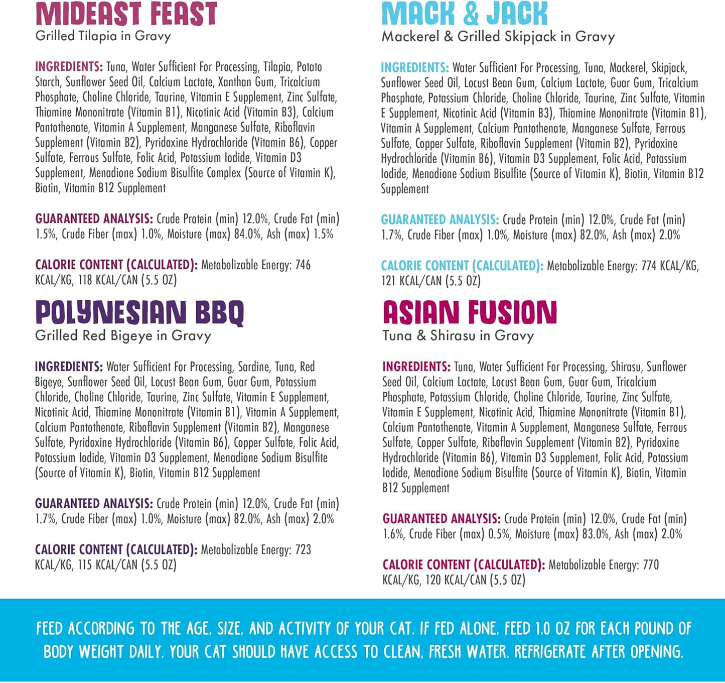 Weruva Classic Cat Food, Variety Pack, Frisky Fishin' Friends Wet Cat Food, 5.5oz Cans (Pack of 24)