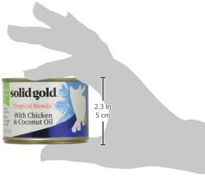 Solid Gold Tropical Blendz Wet Cat Food - Chicken Pate in Coconut Oil - Canned Cat Food, 16 Pack
