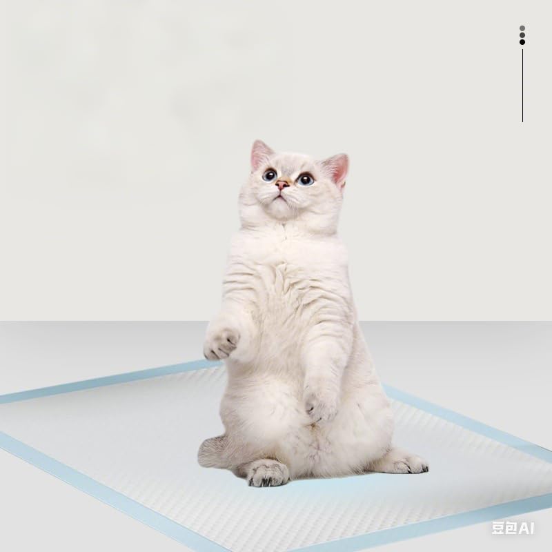 Absorbent Disposable Dog & Cat Training Pads - Large Washable Pet Supplies with Leak-Proof Design for Crate & Indoor Use (40 Count)