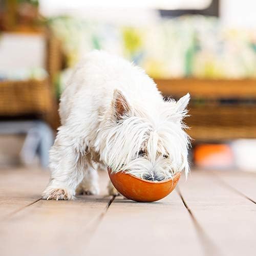 LickiMat Wobble, Dog Slow Feeder Bowl Lick Mat, Boredom Anxiety Reducer; Perfect for Food, Treats, Yogurt, or Peanut Butter. Fun Alternative to a Slow Feed Dog Bowl, Orange