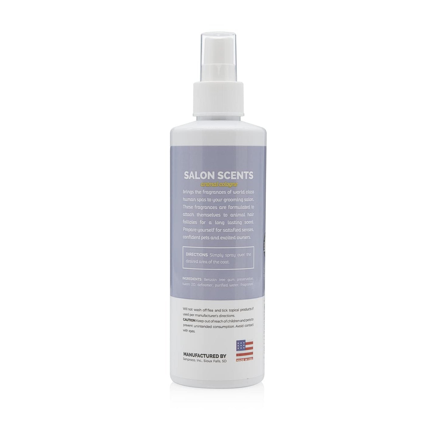 Bark2Basics Salon Scents Pet Grooming Cologne - 8 oz, Natural Professional Perfume for Dogs and Cats, Long Lasting, Deodorizing, Made in The USA (Lavender Chamomile)