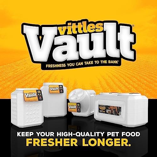 Gamma2 Vittles Vault Dog Food Storage Container with Airtight Lid, holds up to 25-30 Pounds of Dry Pet Food, Cat Kibble and Bird Feed, BPA Free, Made in USA