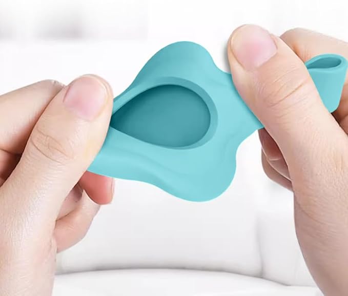 Personalized Safety Elastic Cat Collars with Bell Soft Silicone Cover for Air Tag,Laser Customized Stretch Kitten Collars for Girls Boys Cats (Cyan)