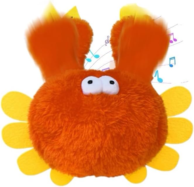 Cat Toy, 2026 Upgrade Interactive Chirping Bird with Flapping Wings, Rechargeable Toy for Indoor Cats (Orange)