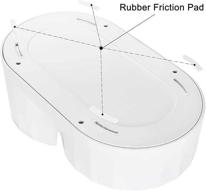 RIZZARI Pet Water Bowl Dispenser: 4L Automatic Stainless Steel Gravity Feeder with Specialized Brush and Triple Filter - Large Capacity for Cats and Dogs with Joint Spine Pain - for Kitchen Bedroom