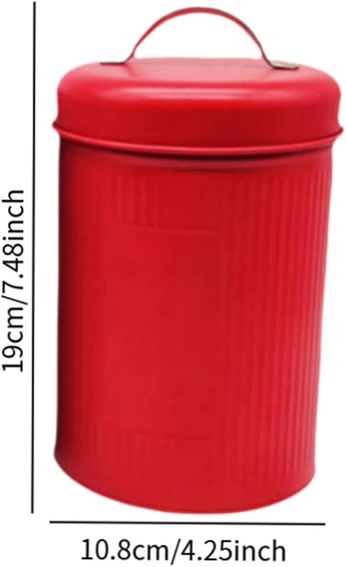 Dog Treat Container Airtight Dog Cookie Jar Portable Elegant Rustic with Seal Canister