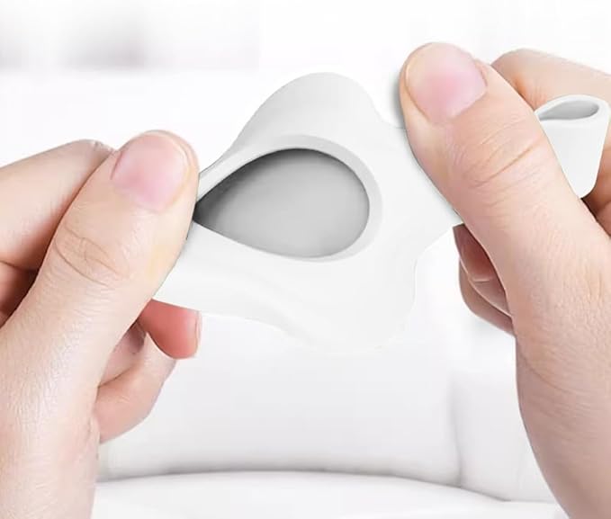 Personalized Safety Elastic Cat Collars with Bell Soft Silicone Cover for Air Tag,Laser Customized Stretch Kitten Collars for Girls Boys Cats (White)