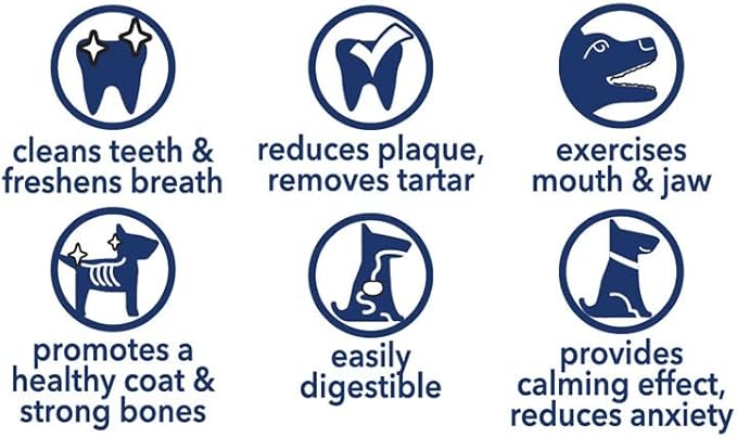 Pet Factory - CareChewz Beef Collagen Dog Treats (Pack of 5, 6-7 inch Skinny Braid Sticks), USA Made Beefhide Dog Chews, Support Joints, Dental Health, Reduce Inflammation & Promote Healthy Coats