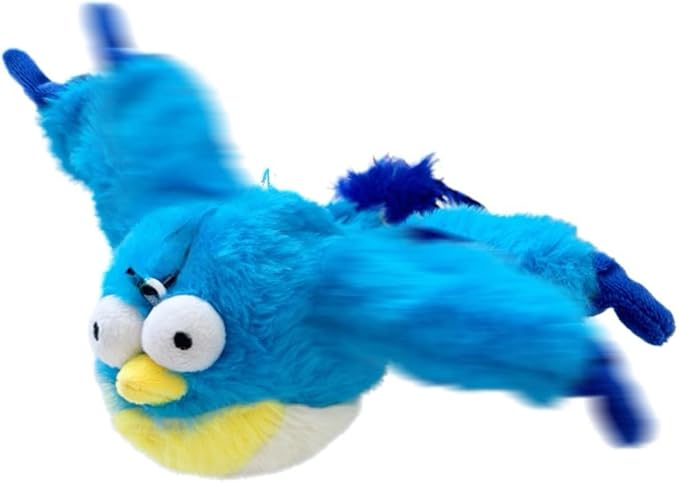 Cat Toy, 2026 Upgrade Interactive Chirping Bird with Flapping Wings, Rechargeable Toy for Indoor Cats (Blue)