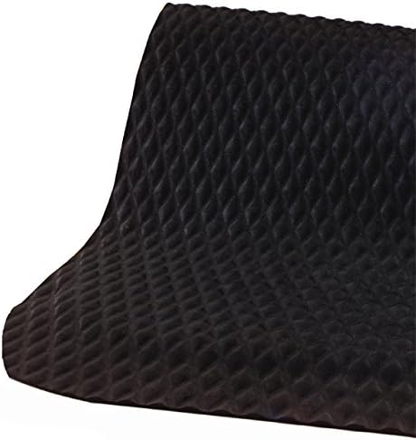 American Floor Mats Hog Heaven 5/8 inch Black & Black Border 4' x 12' Nitrile Backed Anti-Fatigue Comfort Mat