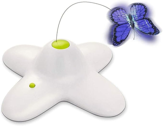 All for Paws Cat Toys Interactive Butterfly Flutter Bug Cat Automatic Toy Stimulating Kitty Toys Enrichment for Indoor Cats
