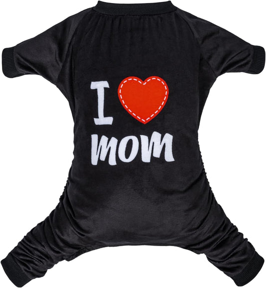 CuteBone Dog Halloween Pajamas Puppy Onesies Small Dogs Soft Pjs Coat Cat Apparel Comfy Pet Christmas Clothes Outfit Doggie Bodysuit P297S