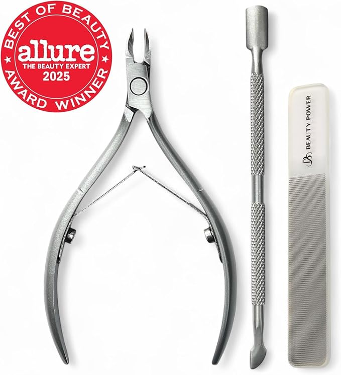 9 in 1 Professional Manicure Pedicure Set - Stainless Steel Nail Clippers, Nano File, Cuticle Nipper, Scissors, Tweezers, Travel PU Leather Case for Men & Women - Gift Ready Brown New