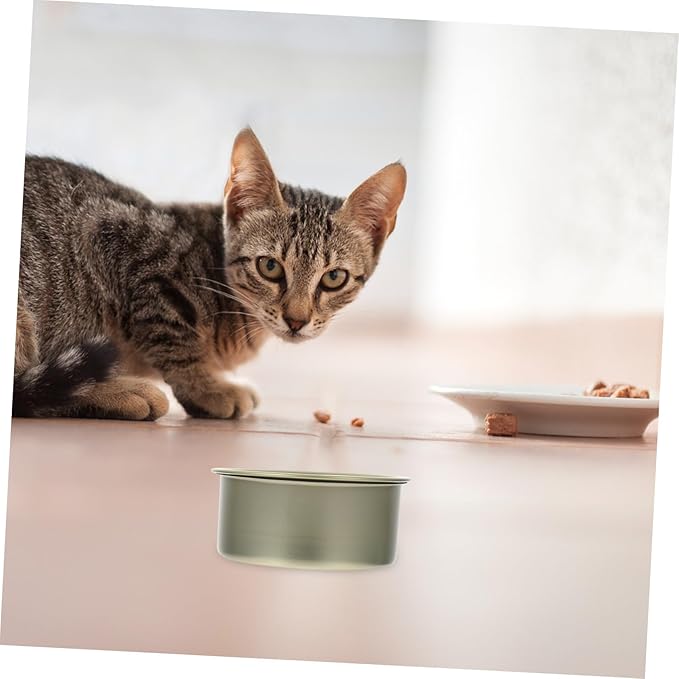 10Pcs Sealed Can Kitchen Storage Tinplate Canisters for Pet Food and Snacks Airtight Food Storage Containers with Easy-open Pull Tabs Jars