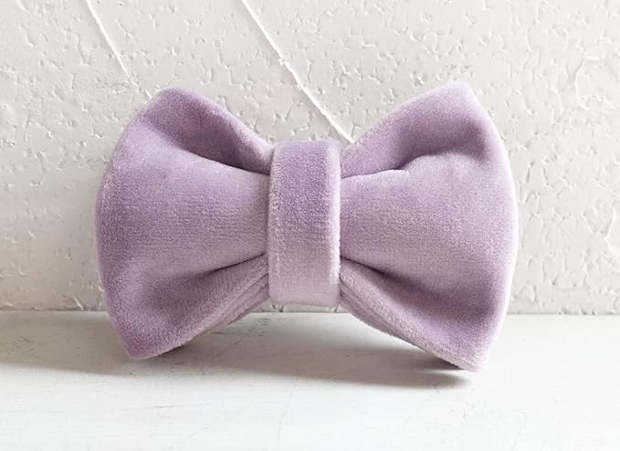 Cat Collar Personalized with Name Engraved and Bell, Customized Velvet Collars for Puppy Kittens (Purple, L)