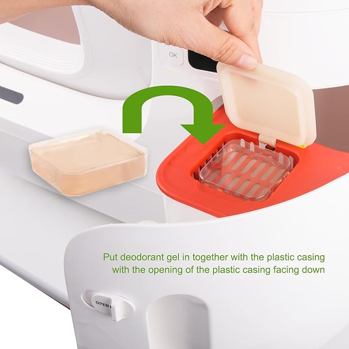 6 Pack Pet Odor Eliminator,Cat Litter Box Odor Deodorant Gel Suitable Compatible with PuraMax 2,PuraMax & MAX PRO and basics cat litter box.