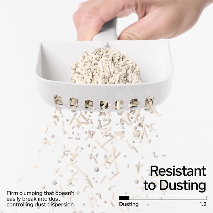 pidan Mix Cat Litter,Tofu Cat Litter with Bentonite,Absorbent and Fast Drying,Flushable Tofu Litter,Selected Quality Pea Dregs,5-Fold Water Absorption,Strong Clumping (5.3lb/Bag×1bag)