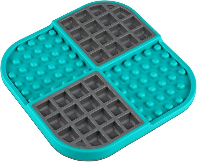 Lickimat Slomo, Dog Slow Feeding Lick Mat, Boredom Anxiety Reducer, Turquoise