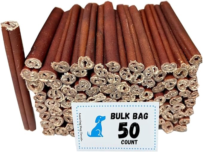 Amazing Dog Treats 6 Inch Collagen Stick - (50 Count)- Collagen Sticks for Dogs - No Hide Dog Bones
