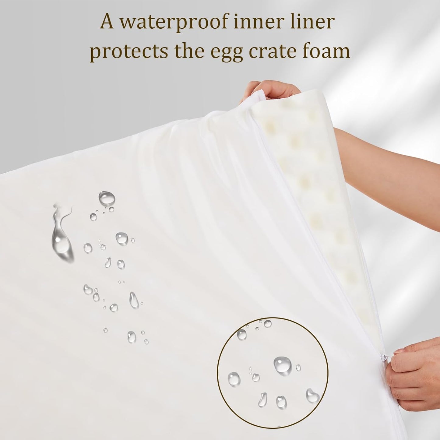 Bedfolks Orthopedic Dog Bed XL, Waterproof Dog Sofa Bed for Extra Large Dogs, Egg Foam Pet Couch Bed with Removable Washable Cover and Nonslip Bottom, Dark Grey