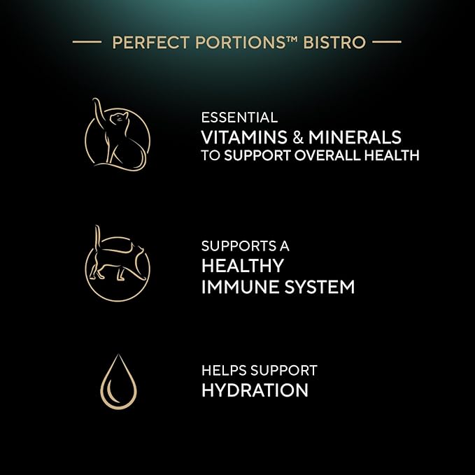 Sheba Perfect Portions Bistro Adult Wet Cat Food, Salmon in Creamy Sauce Entree, 2.6 oz. Twin-Pack Trays (24 Count, 48 Servings)