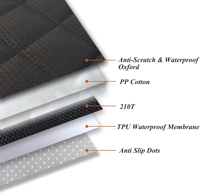 Paw Jamboree Car Front Seat Covers for Dogs Scratch-Proof Pet Car Seat Cover Non-Slip Car Seat Protector for Dogs Bucket Seat Cover