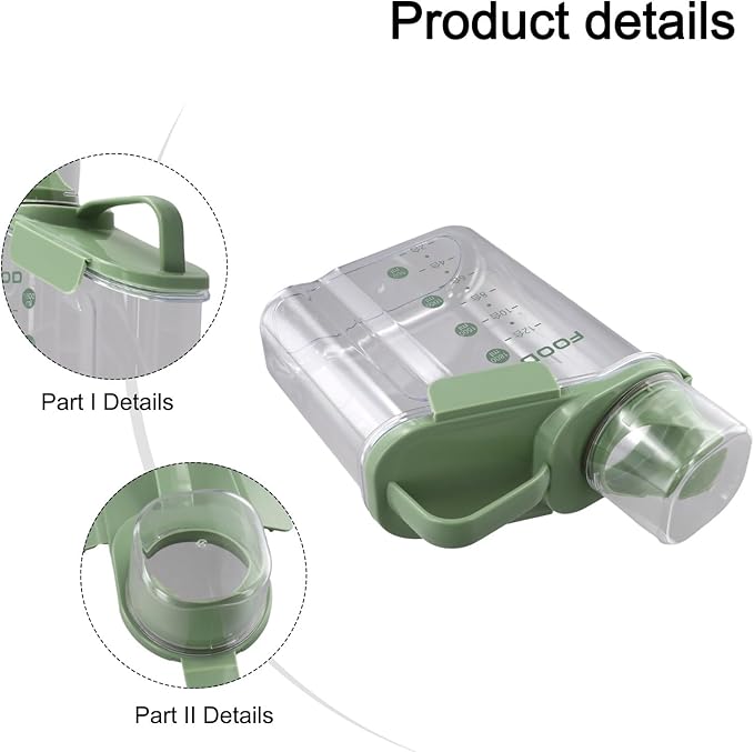 Dogg Food Storage Container 2000 mL Airtight Double Sealed Pet Feeding Bin with Measuring Cup Waterproof Moisture‑Proof White