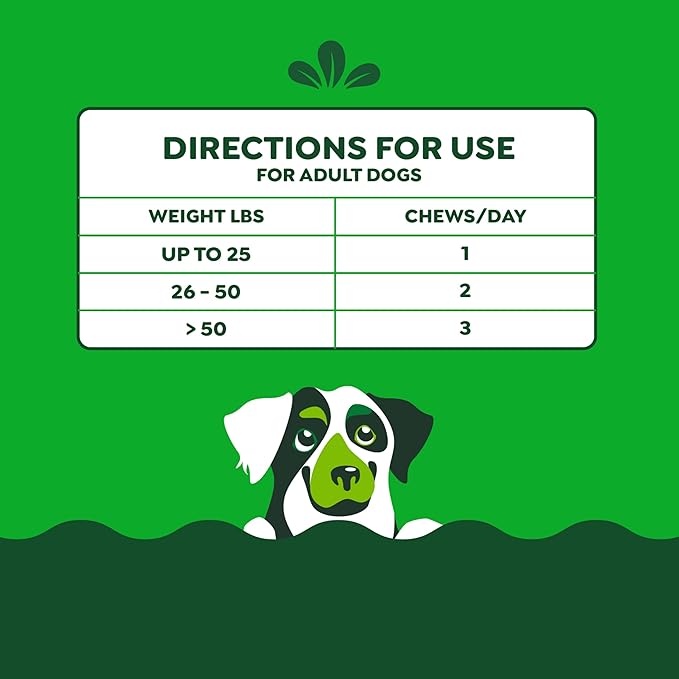 Greenies Supplements Digestive Health Probiotics for Dogs Chicken Flavor, 7.8 oz. Pouch of 40 ct.