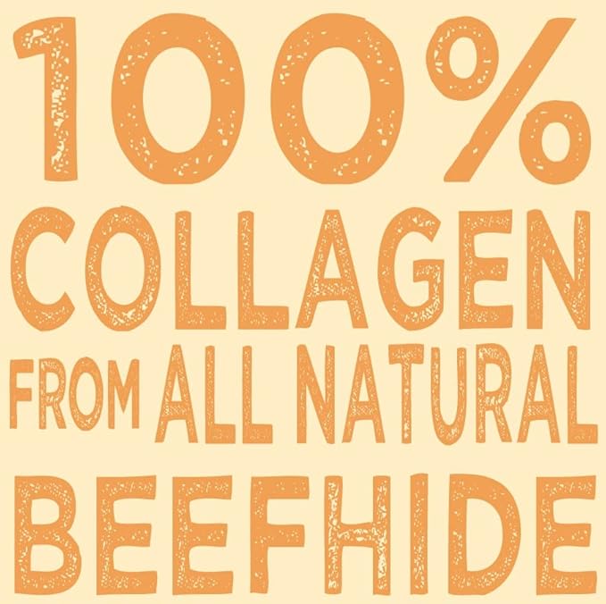 Pet Factory - CareChewz Beef Collagen Dog Treats (Pack of 5, 6-7 inch Skinny Braid Sticks), USA Made Beefhide Dog Chews, Support Joints, Dental Health, Reduce Inflammation & Promote Healthy Coats