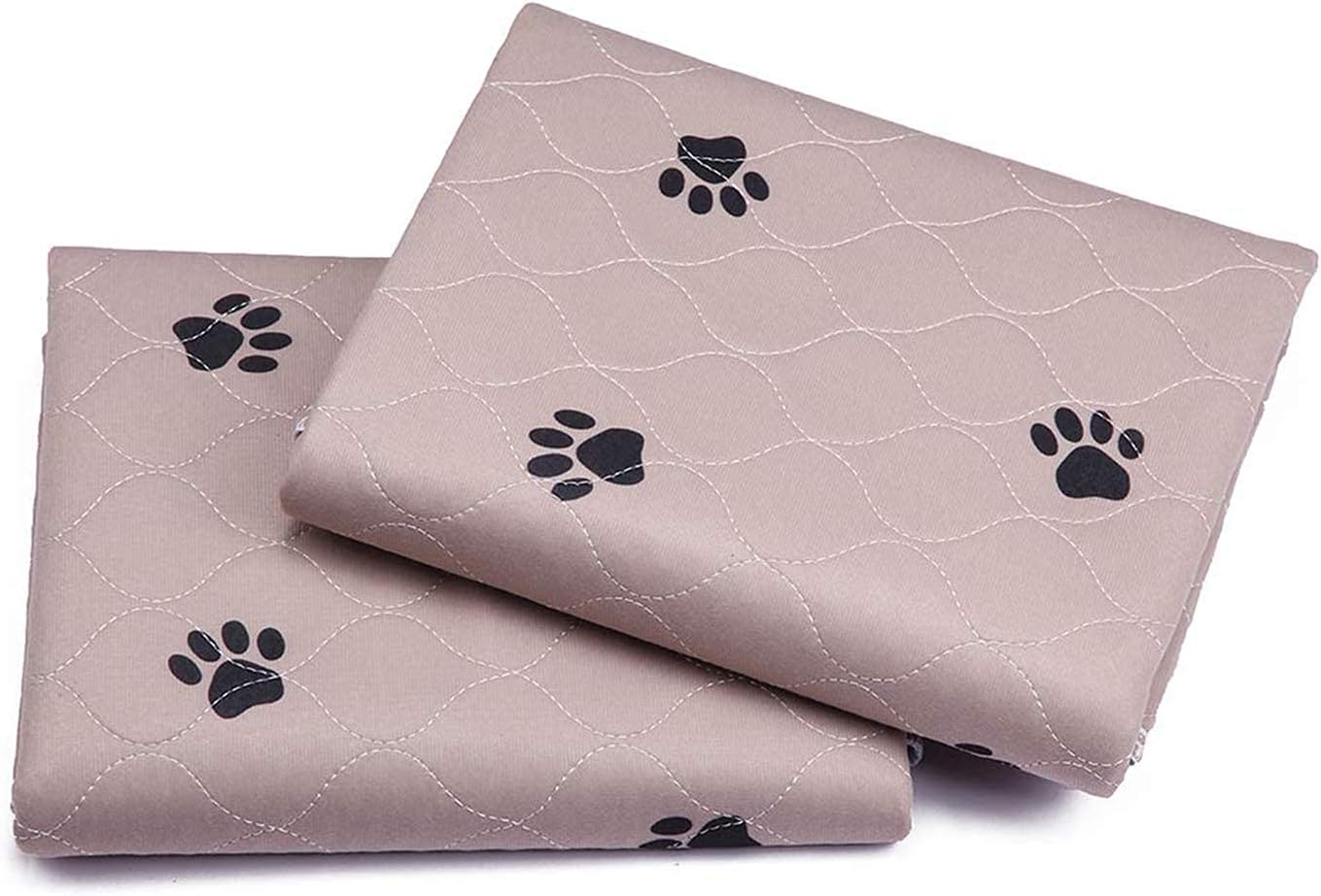 SincoPet Washable Dog Pee Pads with Puppy Grooming Gloves,Puppy Pads,Reusable Pet Training Pads,Large ,Waterproof Pet Pads for Dog Bed Mat,Super Absorbing Whelping Pads,41x41 Inch (Pack of 2)