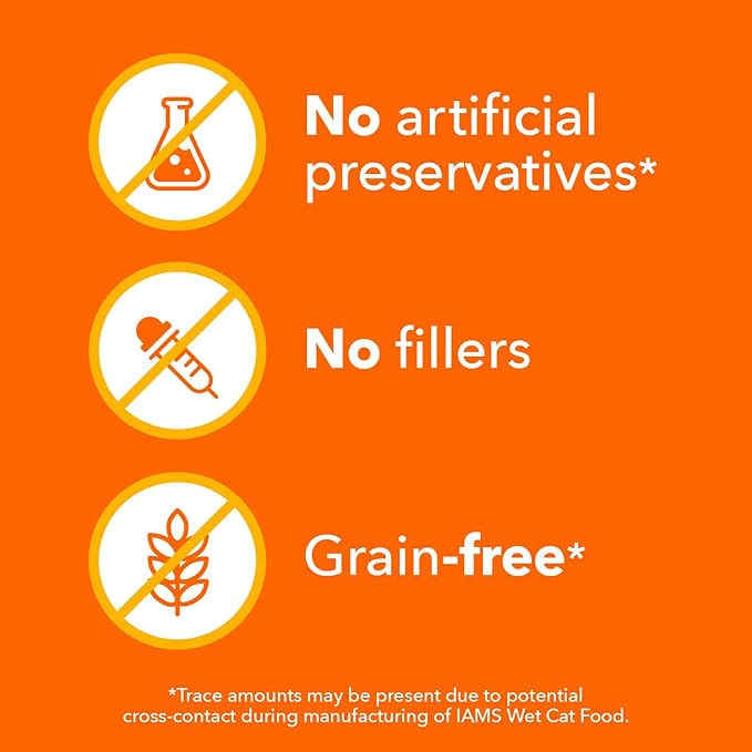 IAMS Perfect Portions Healthy Adult Wet Cat Food Cuts in Gravy, Chicken Recipe, 2.6 oz. Easy Peel Twin-Pack Trays (24 Count, 48 Servings)