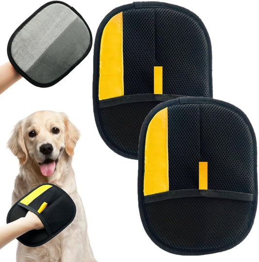 Pet Hair Remover Gloves, 2025 New Electrostatic Pet Hair Removal Gloves, Reusable Grooming Glove for Cats & Dogs