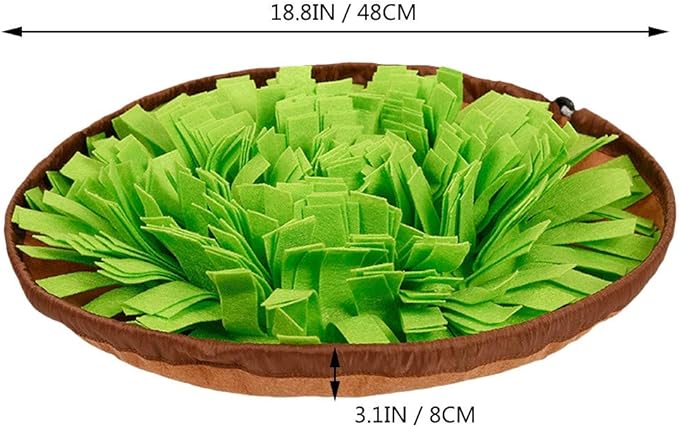 AWOOF Pet Snuffle Mat for Dogs, Interactive Feed Game for Boredom, Encourages Natural Foraging Skills for Cats Dogs Bowl Travel Use, Dog Treat Dispenser Indoor Outdoor Stress Relief