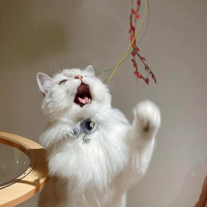 IUHKBH Cat Wands, 3 PCS Colorful Teaser Toy Handcrafted Jungle Wicker Kitten Wands Interactive Cat Toy for Indoor Cats Enrichment, Safe Kitty Toy for All Breed Sizes