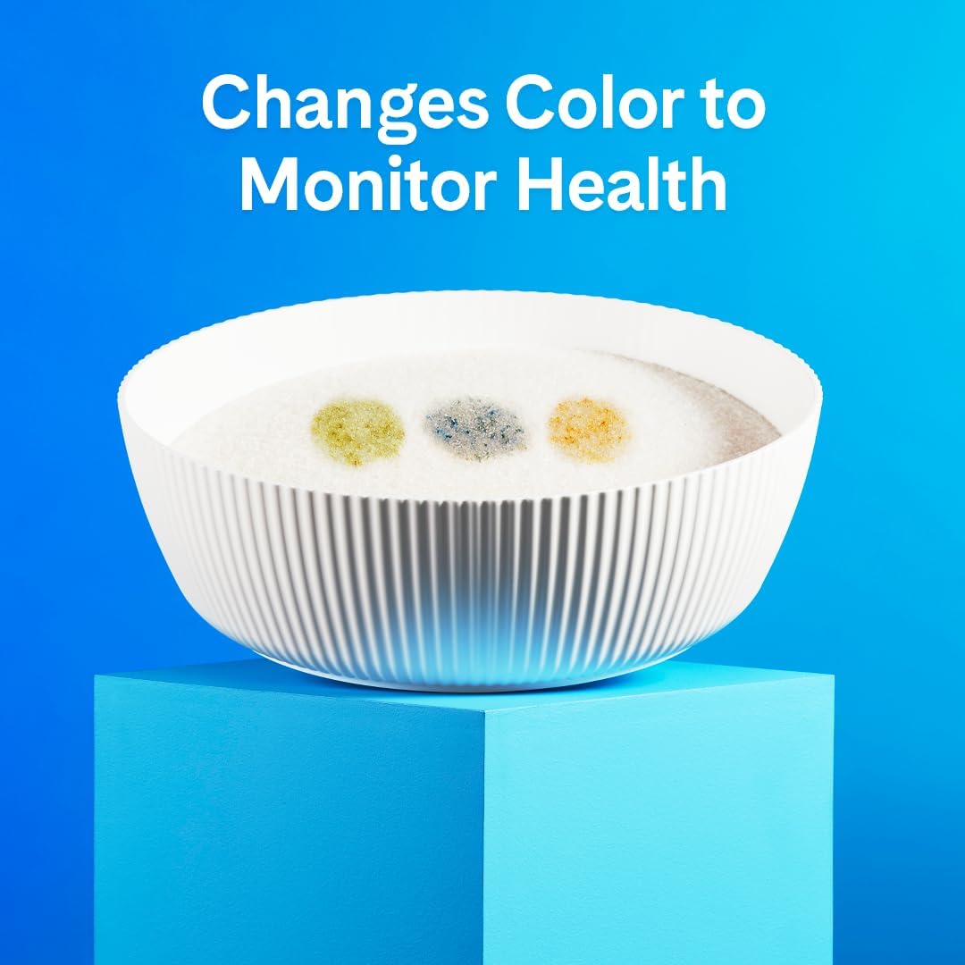 Pretty Litter Health Monitoring Cat Litter, Non-Clumping Crystal Litter, (6LB (Pack of 2), Unscented)