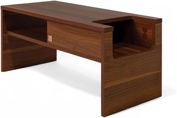 4 Cats & Dogs Jewl Nesting Table – Multi-Function Cat Scratcher with Replaceable Sisal Post, Storage & Compact Coffee Table – Durable Engineered Wood, Modern Design for Home & Pet Comfort – Walnut