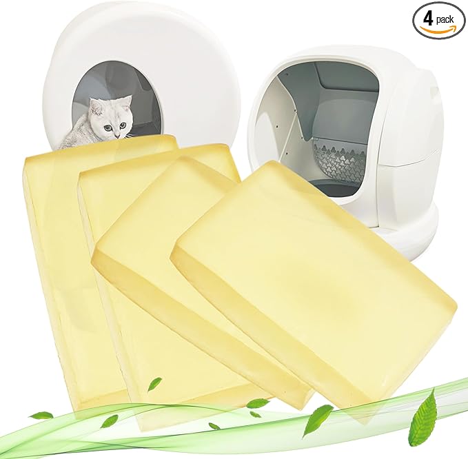 Replacement Odor Eliminator for MeoWant Self-Cleaning Cat Litter Box, Cat Toilet Deodorizer Compatible with MeoWant Automatic Litter Box (4 Pack)