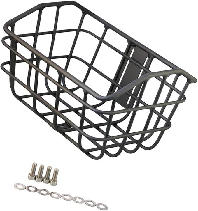 Basket Black Front Sturdy Construction Aluminum Alloy Large Capacity Accessories Cargo Container for Pet Transport